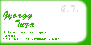 gyorgy tuza business card